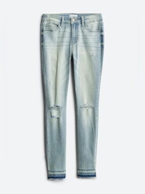 Studio Blue Skinny Jeans with Distressed Details